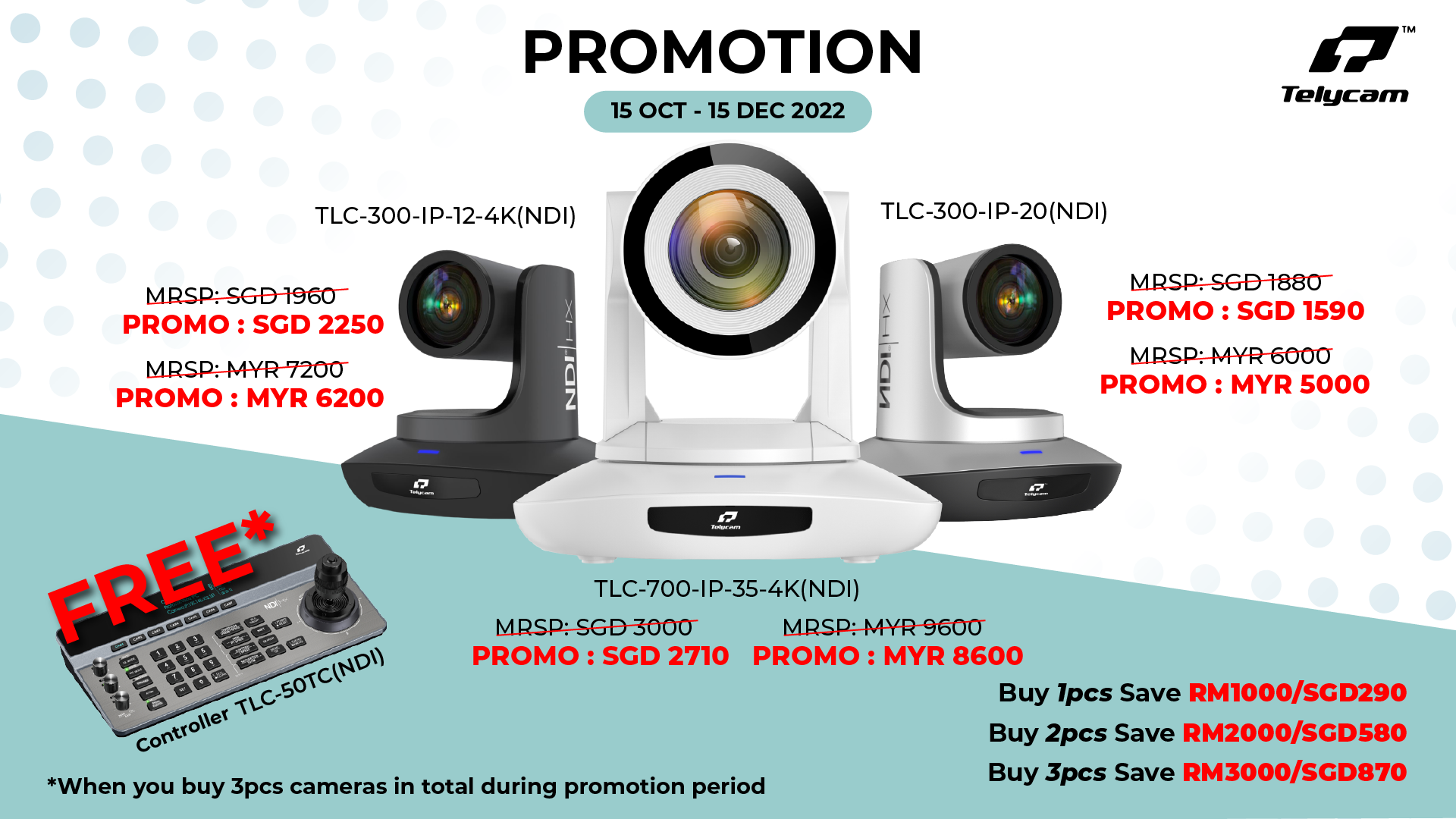 Read more about the article Telycam Promotion with FREE Controller!!!
